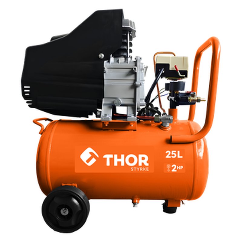 [THPT24L] Compresor de aire 25l-115 psi / 7.3cfm - 2 hp - 110v-60hz thor