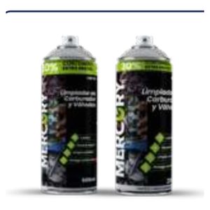 Limpiador de carburador y valvulas 200ml 30% contenido extra mercury