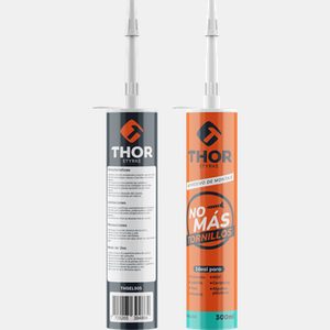 Adhesivo de montaje no + tornillos 300ml tubo plastico thor