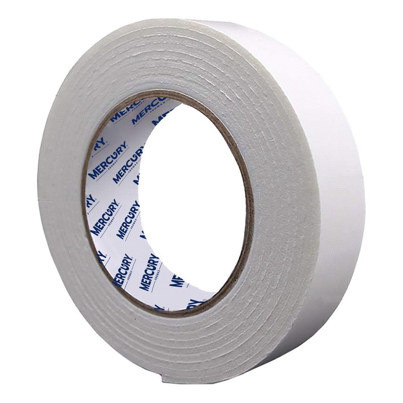 Cinta doble faz espuma 1" rollo*2m multiproposito