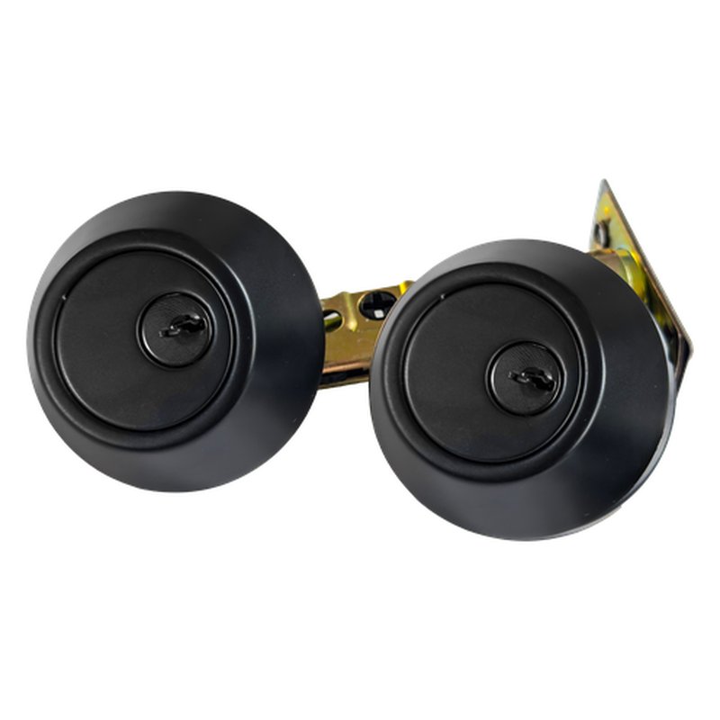 [THCHA112] Cerradura auxiliar seguridad negro mate llave/llave blister