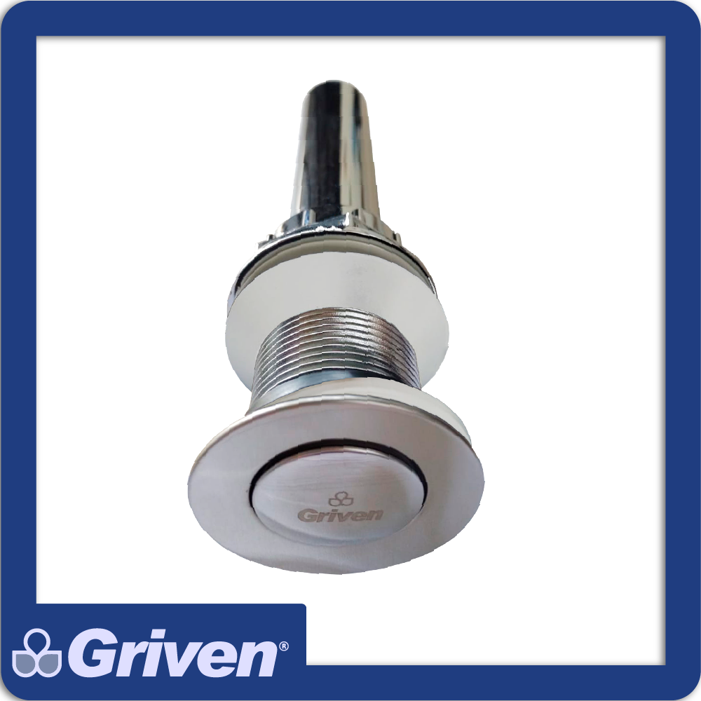 [A367-PL221A-W] Desague push redondo sin rebosadero acero inoxidable acabado cromo