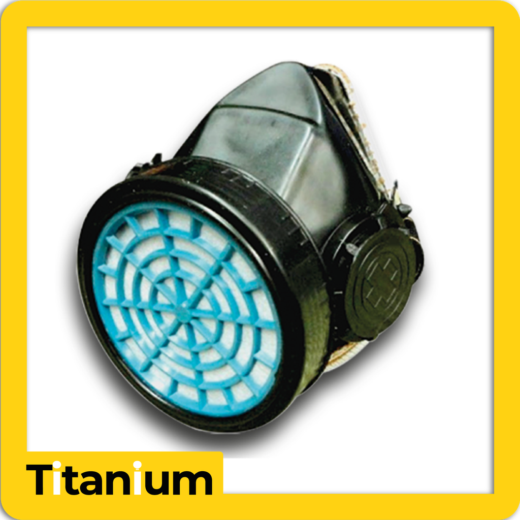 Tapa boca industrial con filtro sencillo tipo mascara