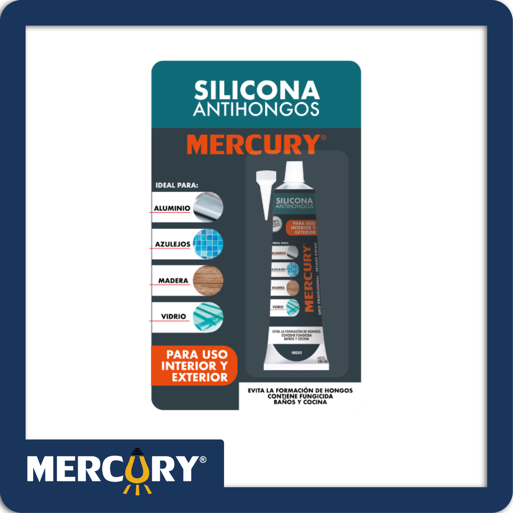 [THSIL101] Silicona antihongos blister 85gr transparente thor