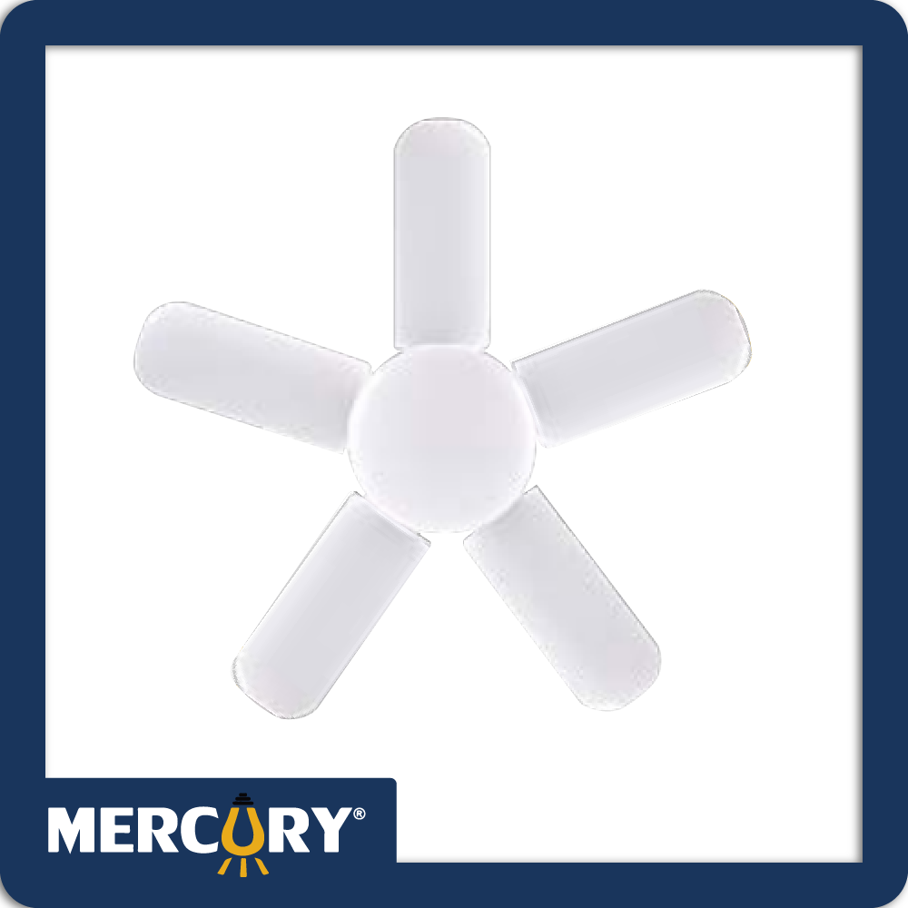 Bombillo led 5 aspas escualizable 60w 6500k e27