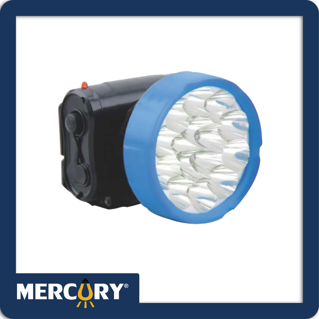 Linterna recargable 15led 3213 700ma tipo minero recarga con cable