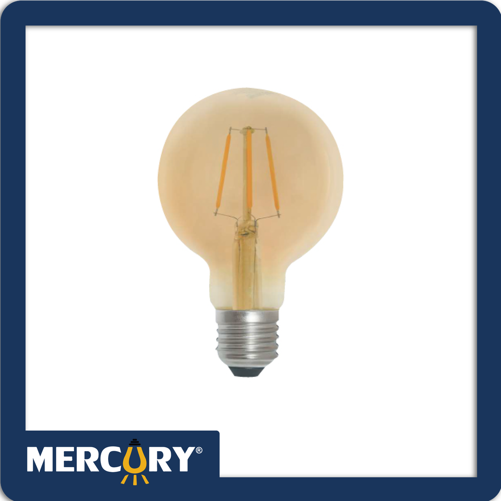 Bombillo led filamento g80 globo 2700k 120v e27