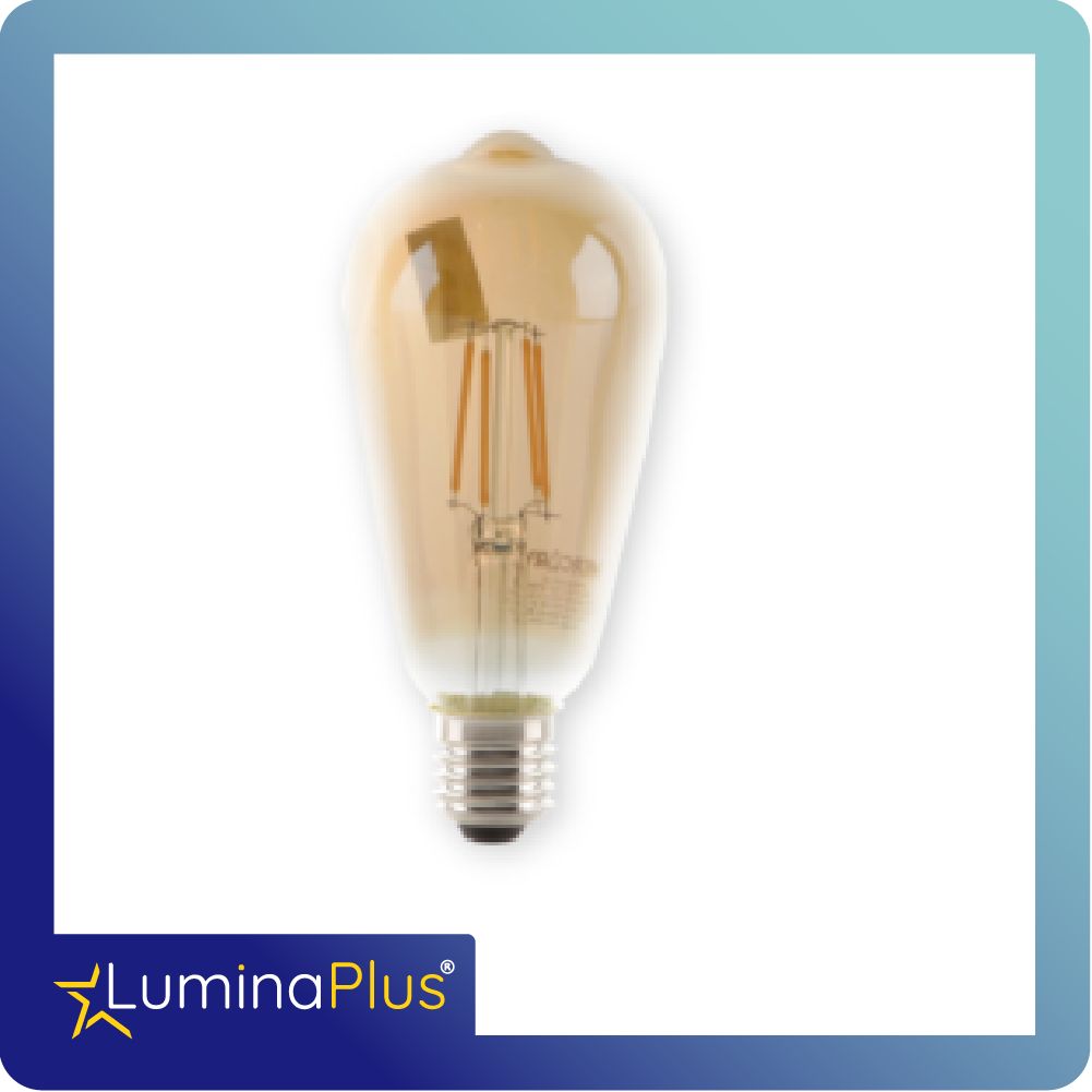 [BFST64] Bombillo led filamento luminaplus st64 4w 2700k 120v e27(pera)