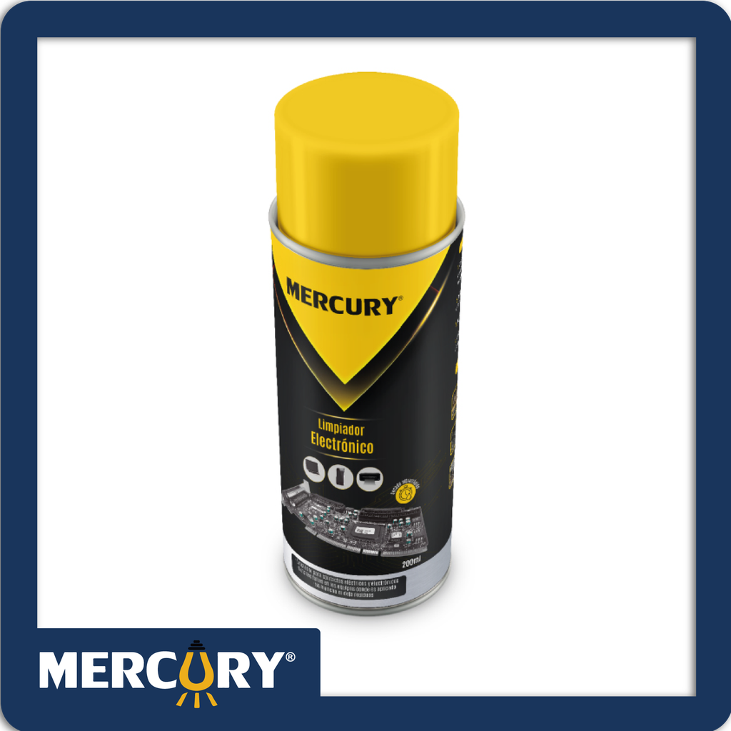 Limpiador electrónico mercury 200ml secado ultrarapido