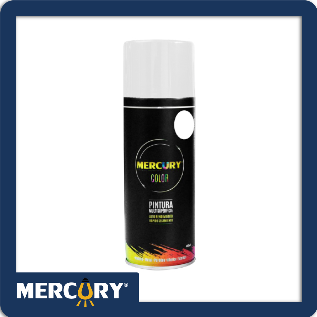 [PAE1007] Aerosol mercury 400ml 1007 blanco mate