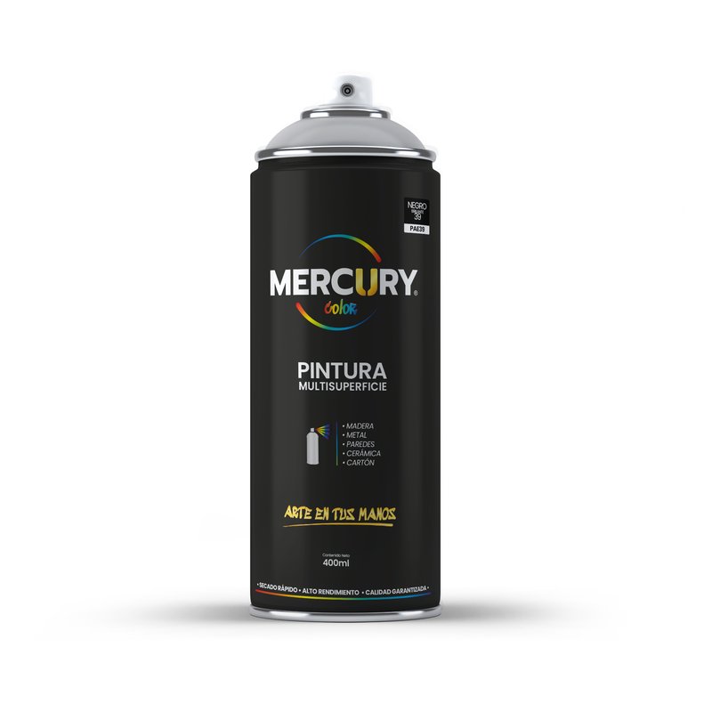 [PAE39] Aerosol mercury 400ml 39 negro brillante