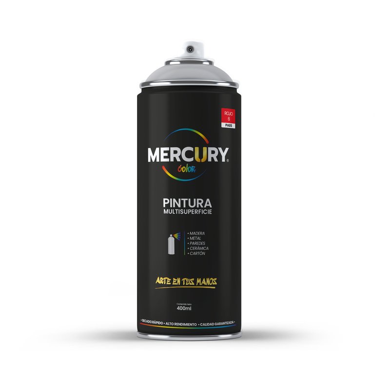 [PAE6] Aerosol mercury 400ml 6 rojo