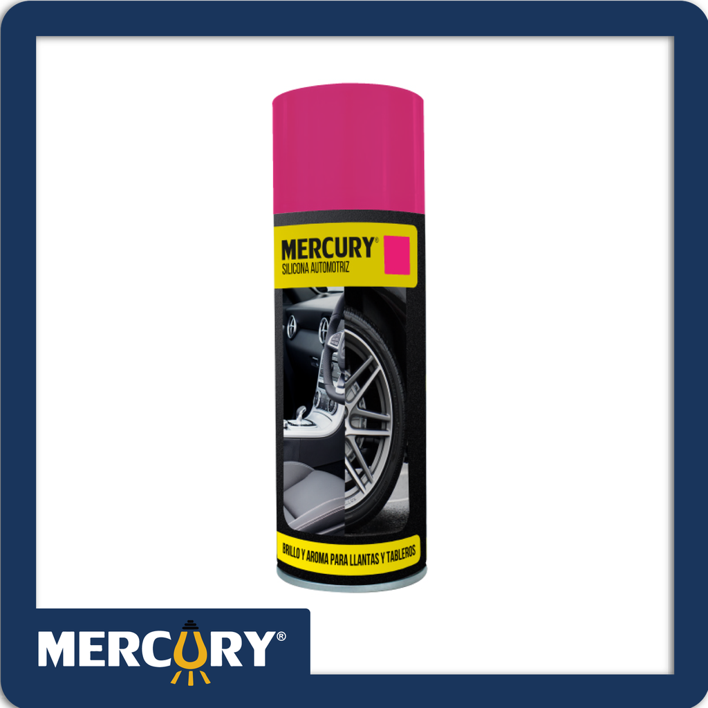 Silicona en spray  mercury 400ml aroma rosa