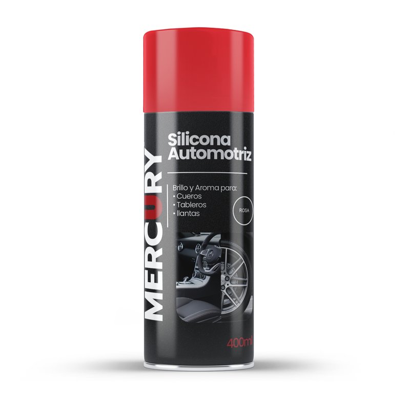 Silicona en spray  mercury 400ml aroma rosa