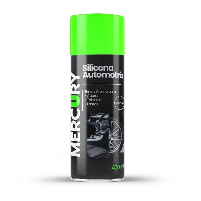 [PAES3] Silicona en spray  mercury 400ml aroma  manzana