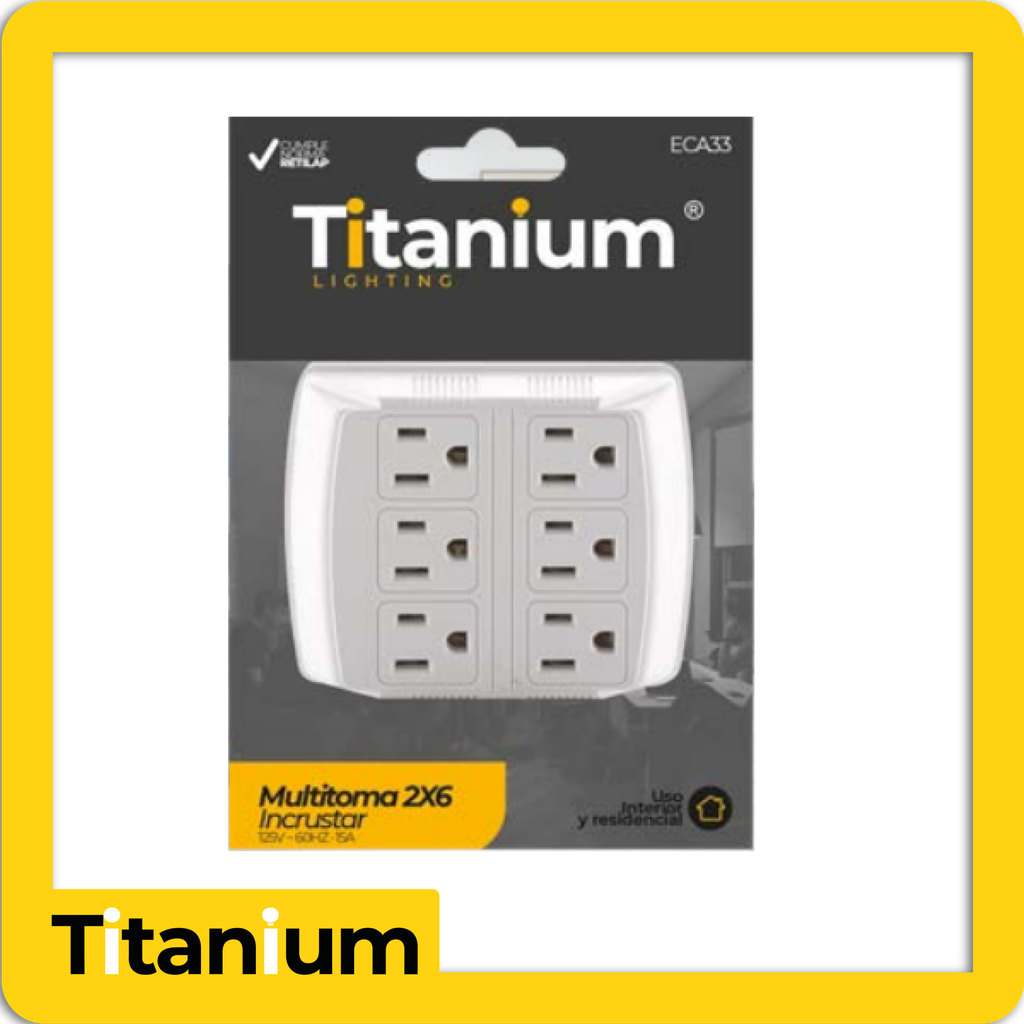 multitoma 2x6 incrustar