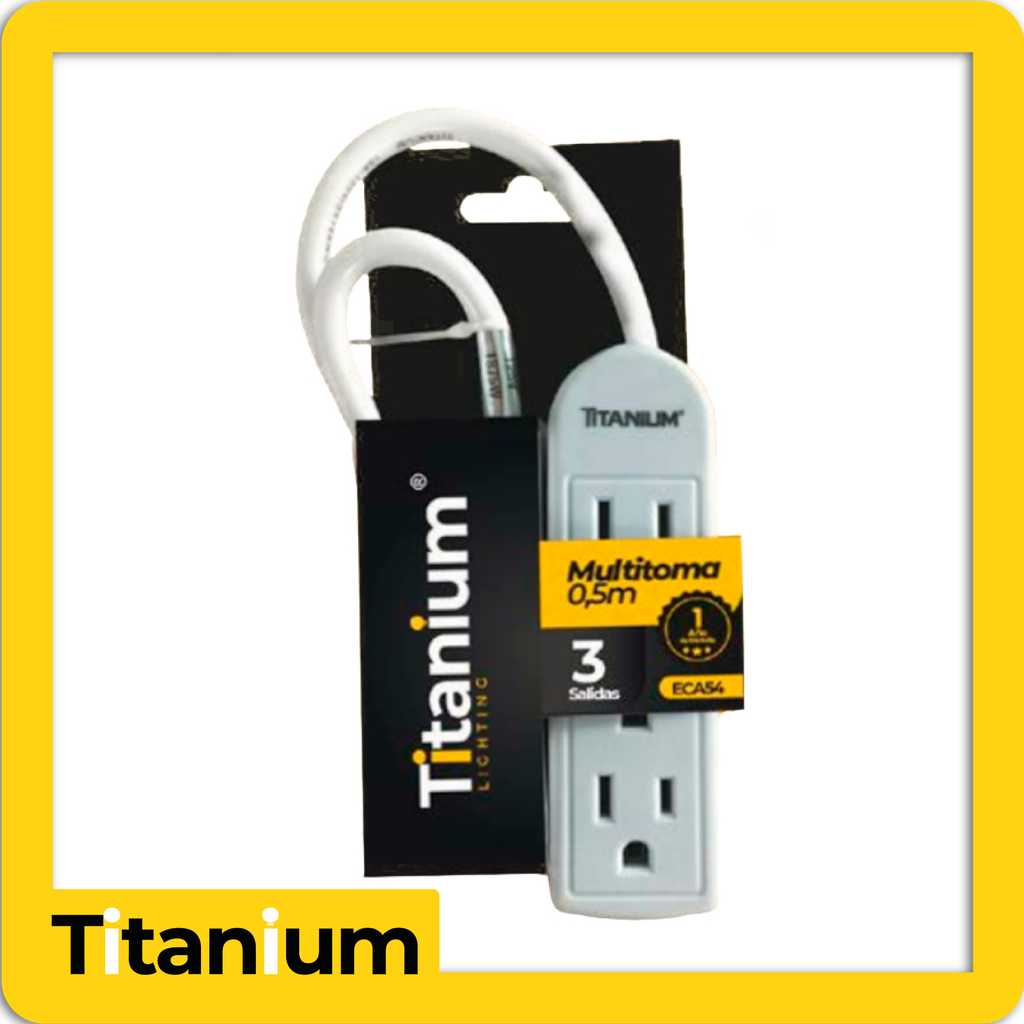 Multitoma 3 salidas 0.5m cable
