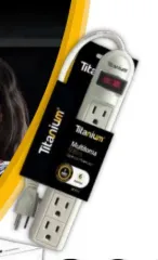 [ECA52] Multitoma 6 salidas 0.9m cable con proteccion