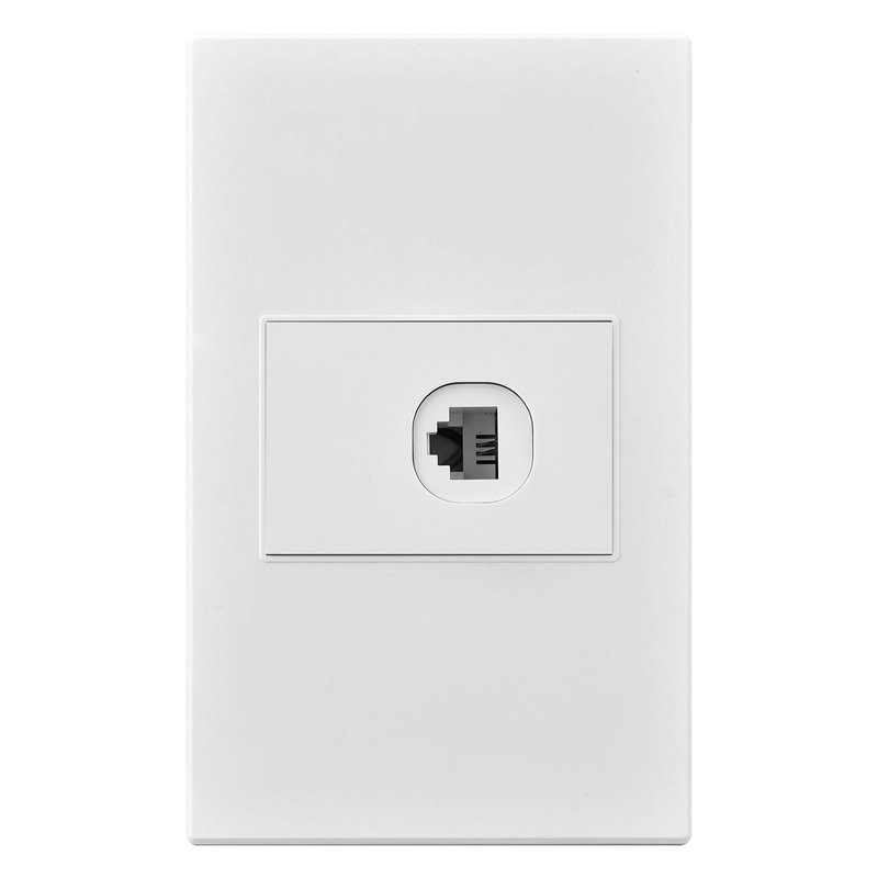 [ETI40] Toma telefono sencilla mercury premium white