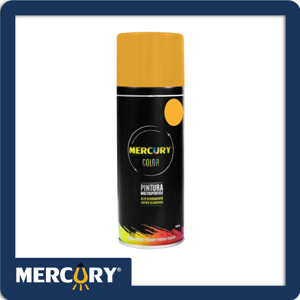 Aerosol mercury 400ml bright gold - dorado super brillante