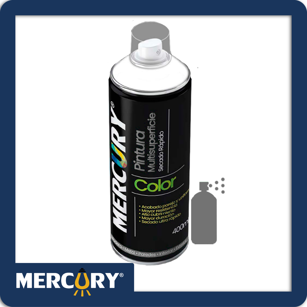 [PAE1400] Aerosol mercury 400ml bright chrome - cromado super bbrillante