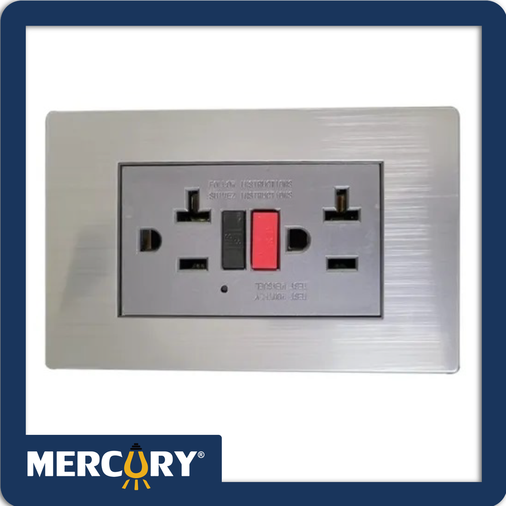 [ETI79] Toma gfci 20a stainless con certificacion ul