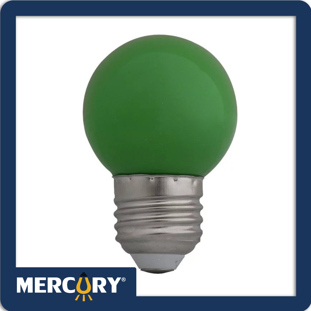 Bombillo led pin pon 1w e27 verde