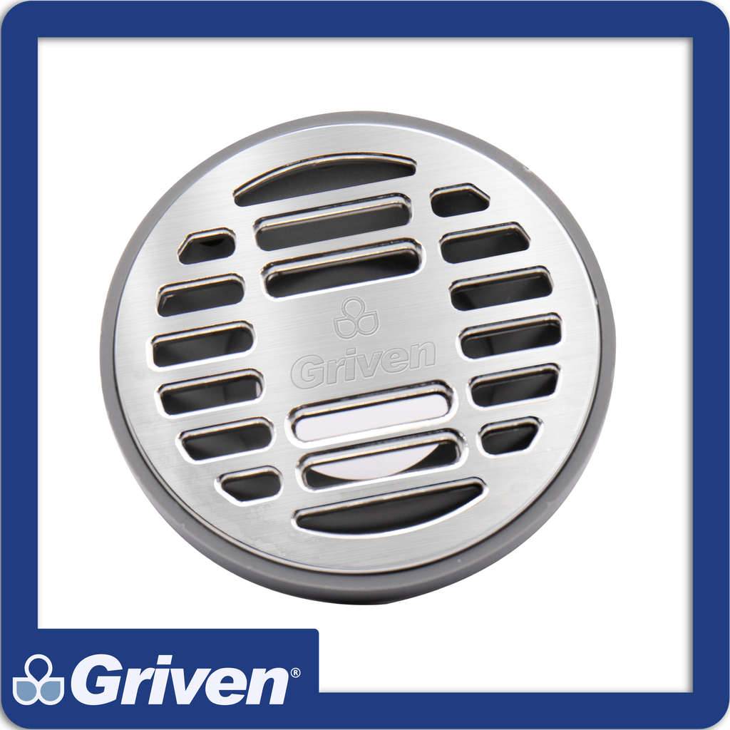 [A367-AD-4] Desague de abs cromado para piso 4" pza