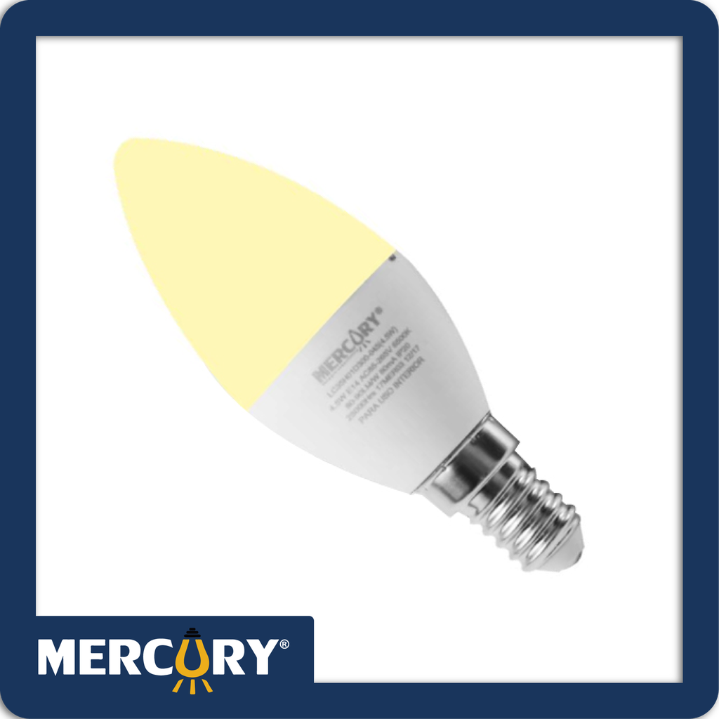 Bombillo led vela e27 5w 3000k luz calida