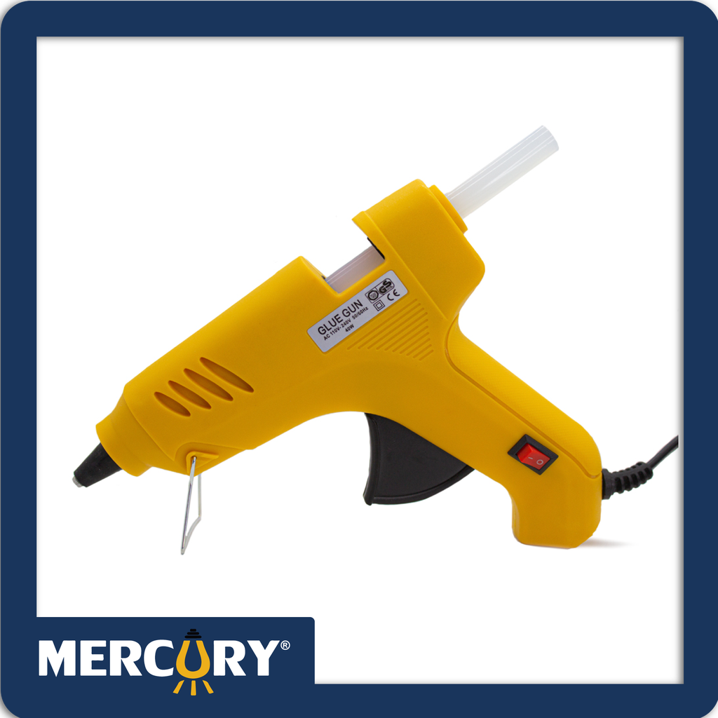 Pistola silicona grande 40w amarilla