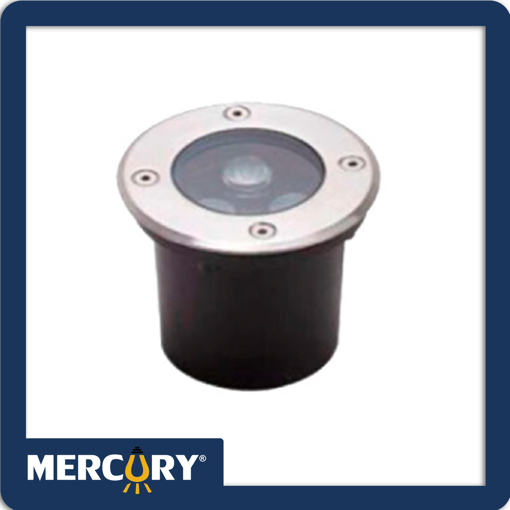 Bala led piso 3w 3000k satin redonda