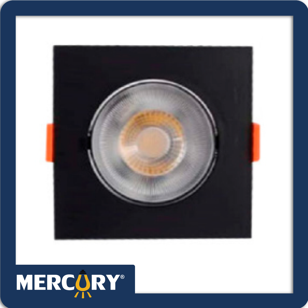 Bala led 5w 6500k negra cuadrada