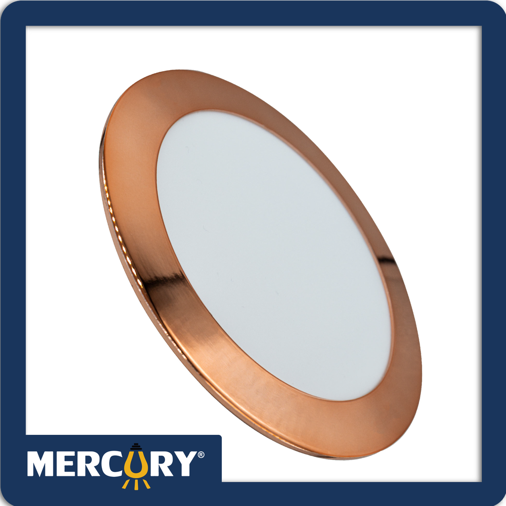 Panel led copper 6w/4" 6500k redondo/incrustar