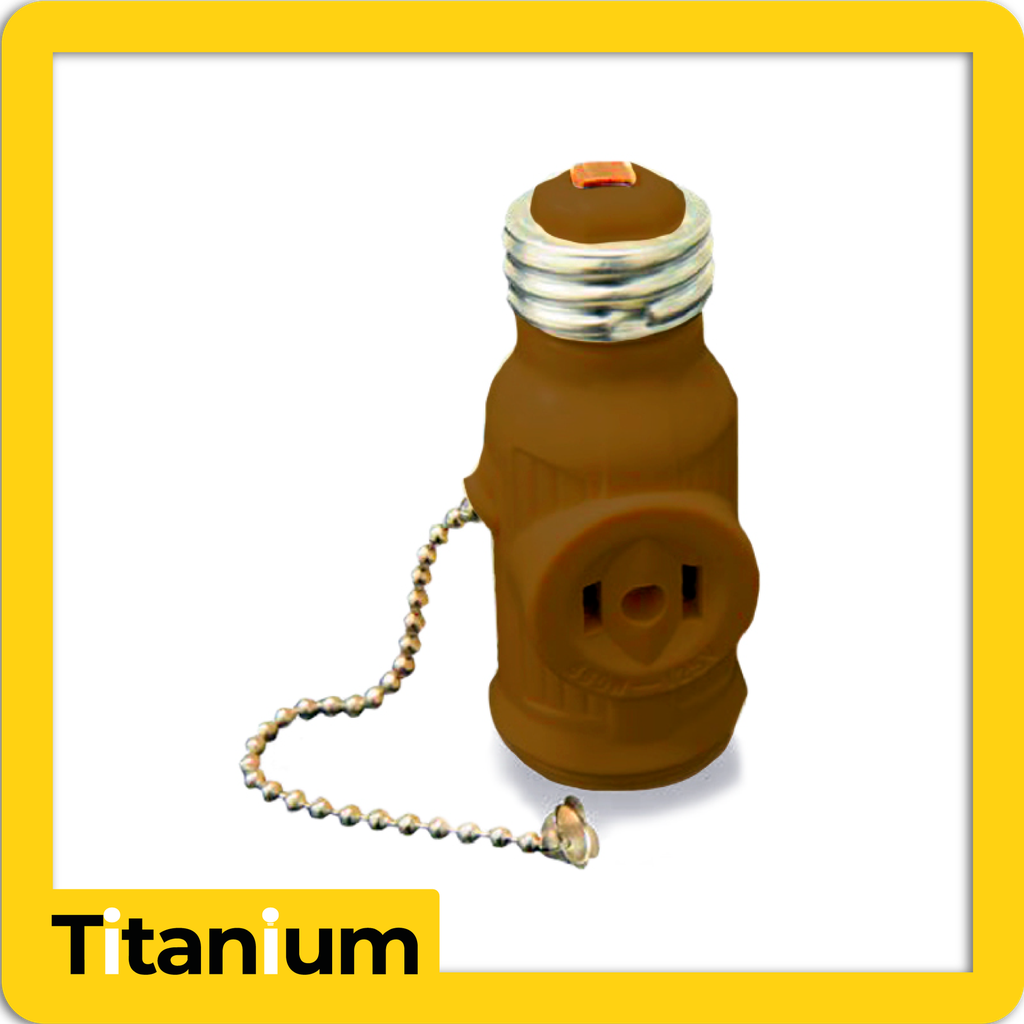 [TTA47] Benjamin cadena e27 cafe titanium