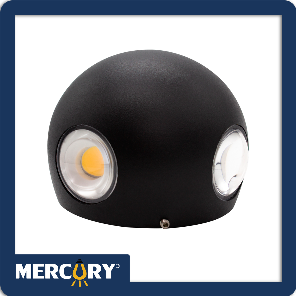 Aplique led ball-360 12w negro/300k