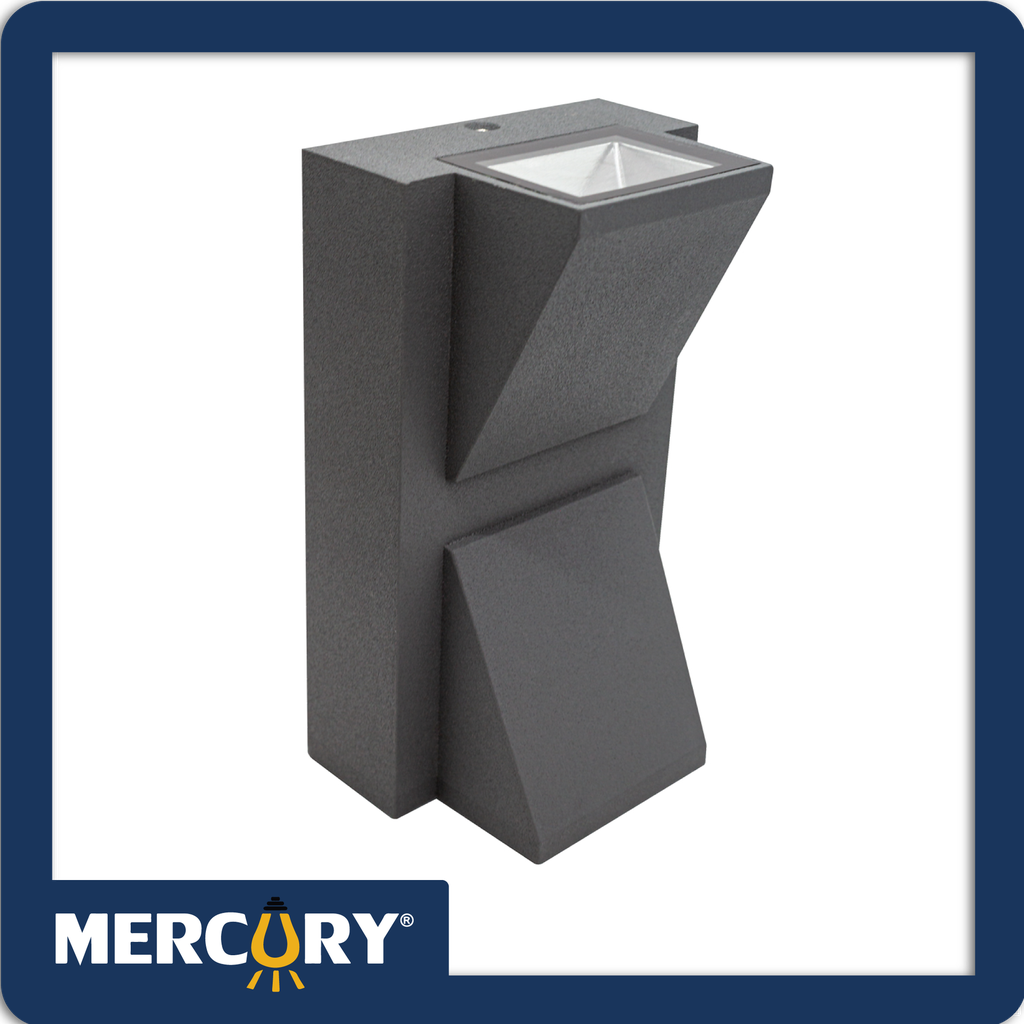 Aplique led corbatin 2x3w gris/3000k