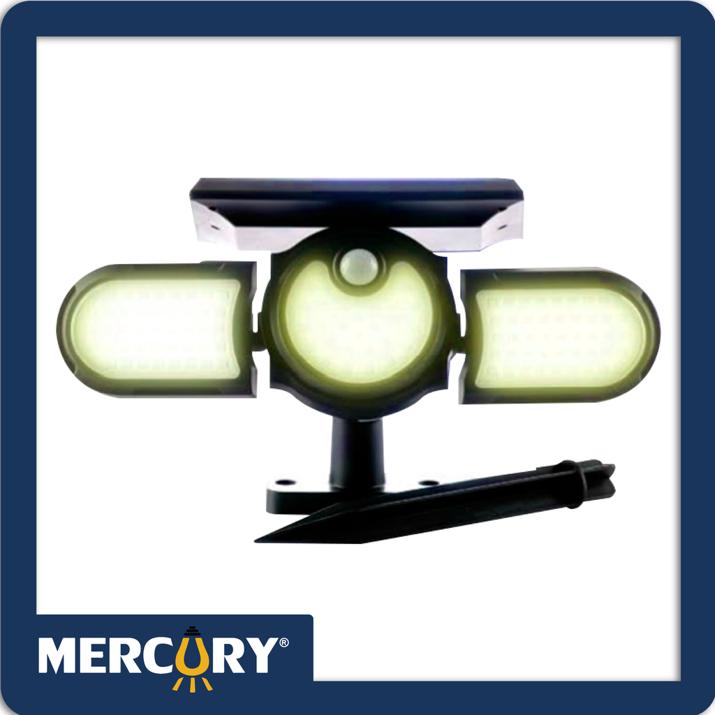 [ISL25] Aplique pared solar led 2.5w 3000k m2-negro 112l ip44 con