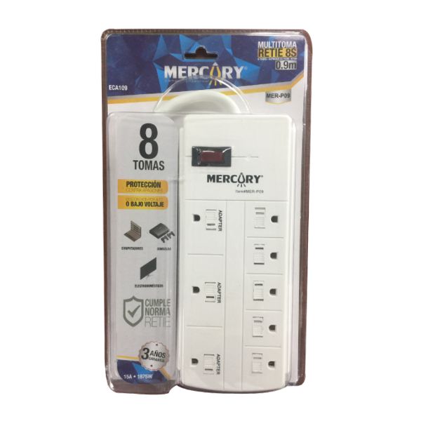 Multitoma mercury retie 8s 0.9m 3x14awg blisterr-