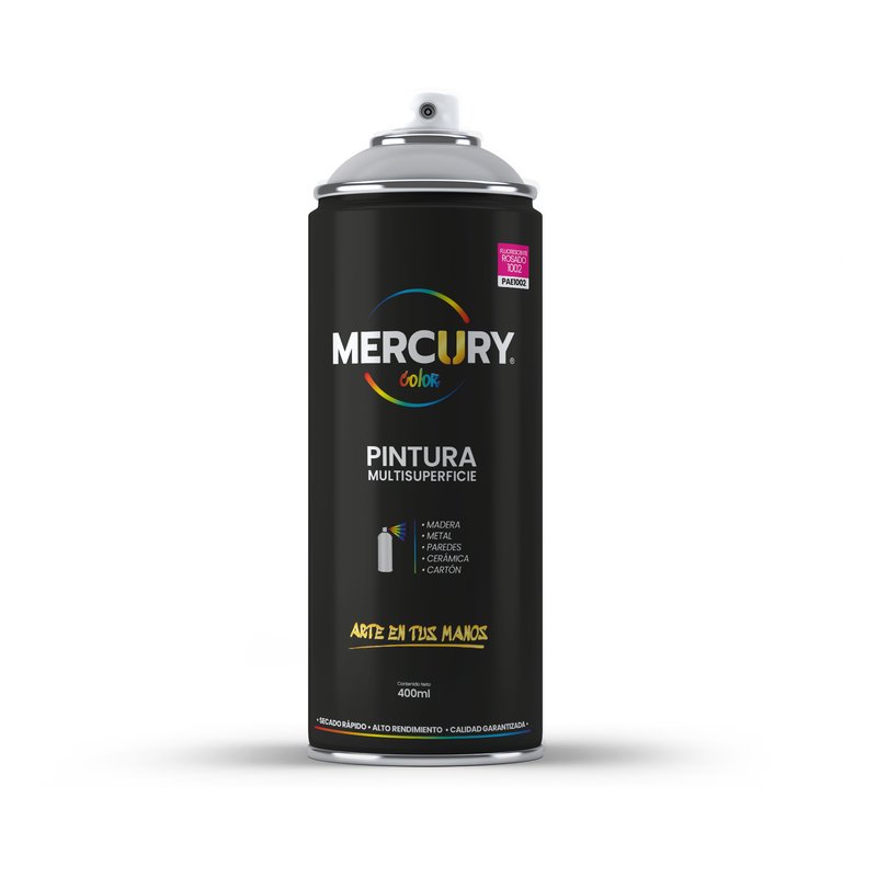 Aerosol mercury fluorescente rosado