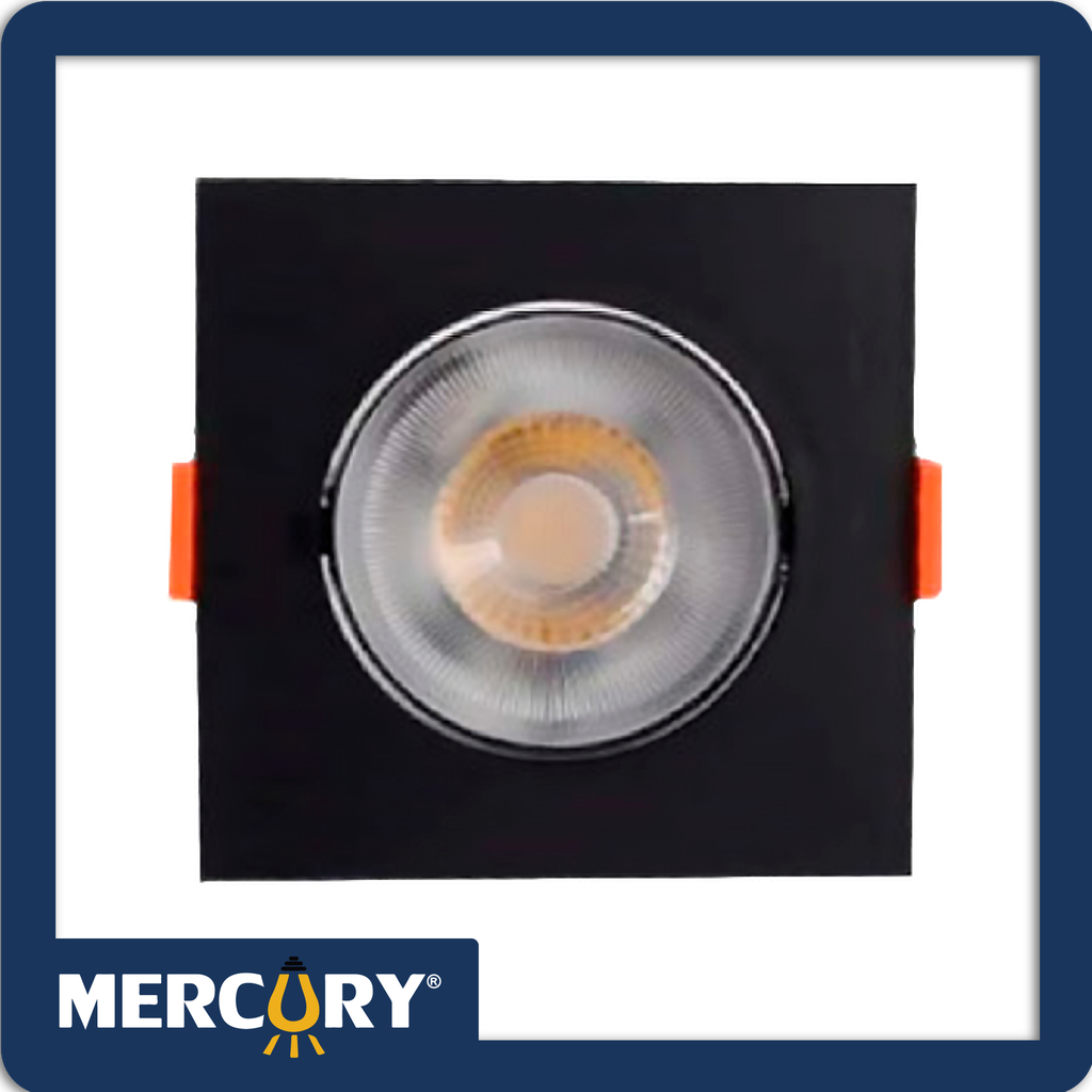 Bala led 5w 3000k negra cuadrada