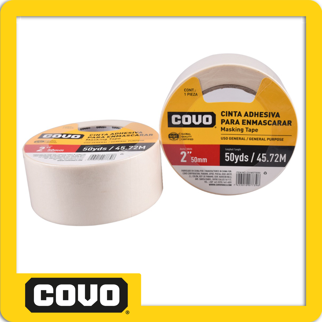 [CV-MST5050] Cinta adhesiva para enmascarar 2" 50yds