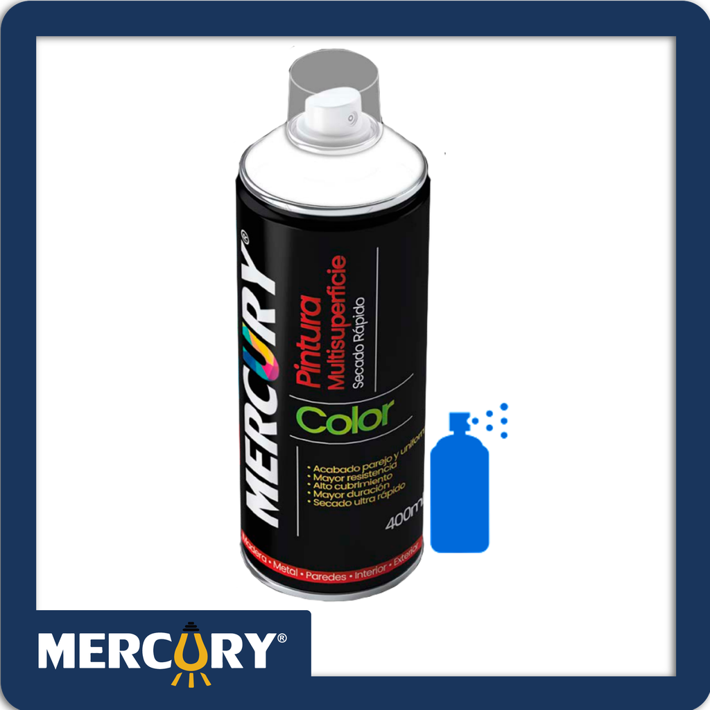 [PAE1004] Aerosol mercury 400ml 1004 fluorescente azul