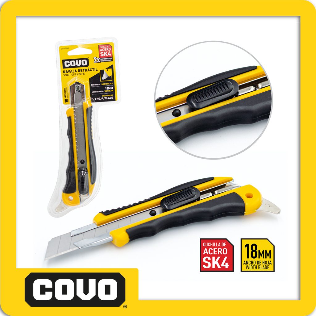 [CV-CUT-0618] Bisturi retractil acero sky blister pza