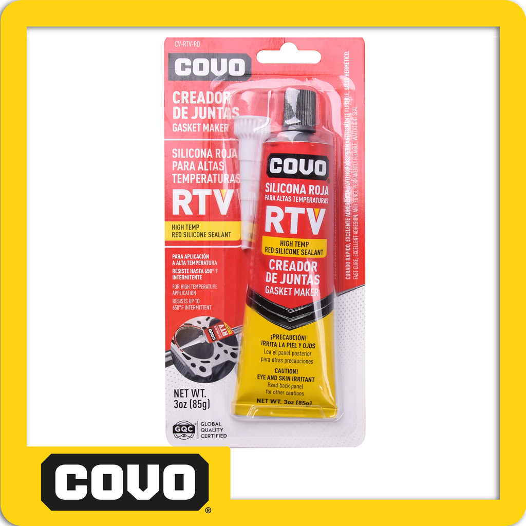 [CV-RTV-RD] Silicona roja alta temperatura rtv