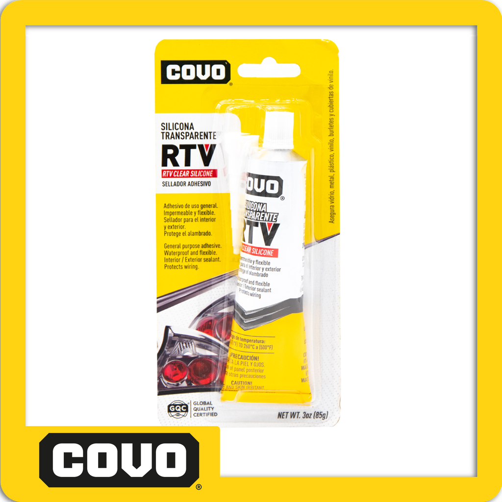 [CV-RTVG62] Silicona transparente alta temperatura rtv