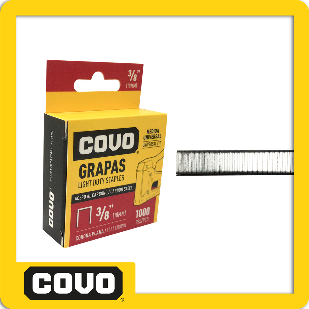 [A145-9GN-ST10] Grapas corona plana 10mm