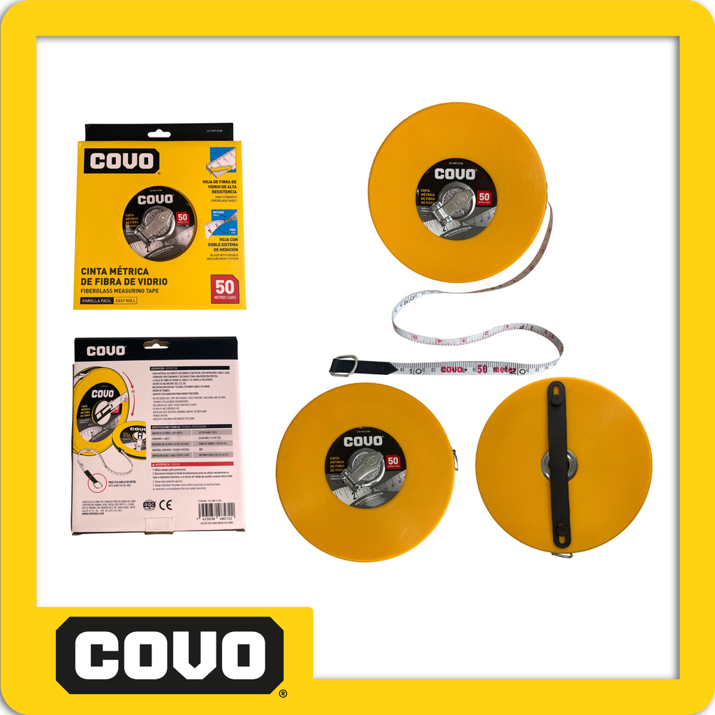 Cinta metrica de fibra de vidrio - 50m