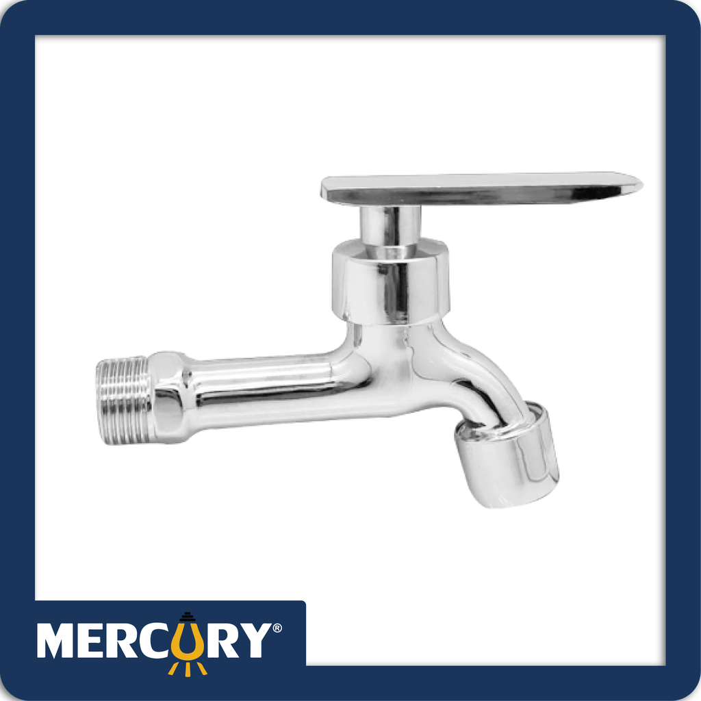 Llave jardin premium palanca y cuerpo metalico cromado con filtro y accesorio racor