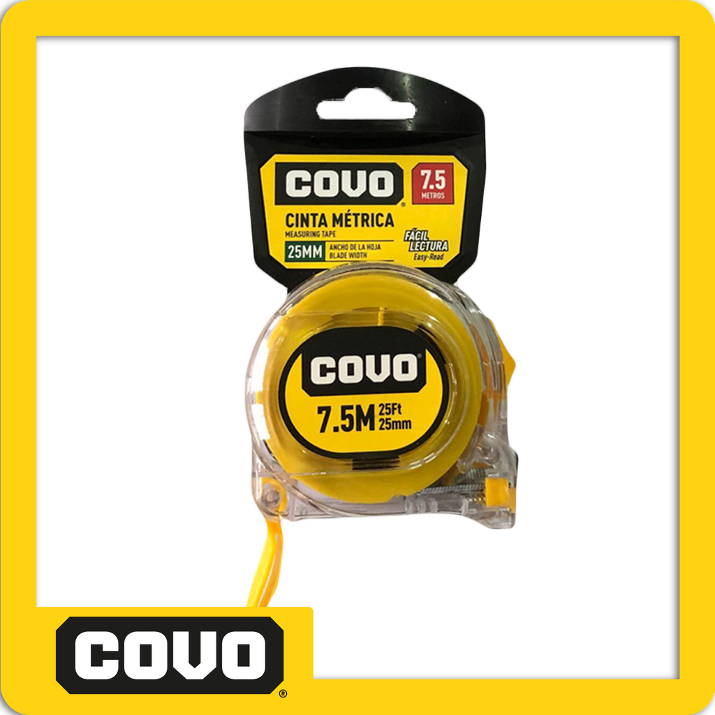 Flexometro 7.5m transparente cinta blanca , unidad