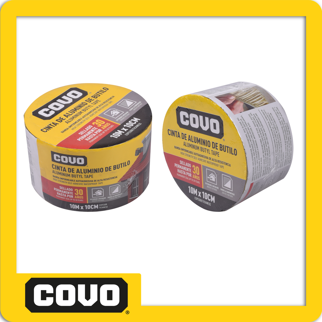 Cinta de aluminio impermeabilisante (butilo) 10cmx10m grosor 1.5mm